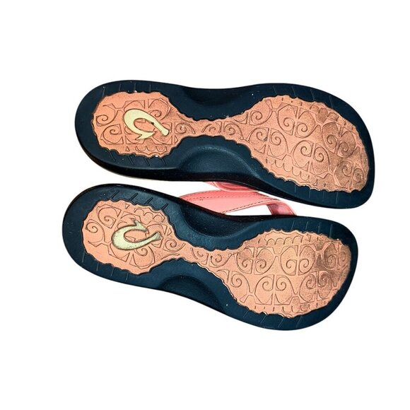 Olu Kai | Ohana Flip-Flops | Coral | W8 - Picture 4 of 4